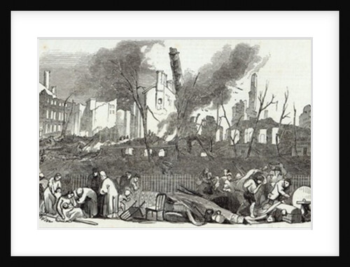 The Bowling-green and Marketfield-street, New York by English School