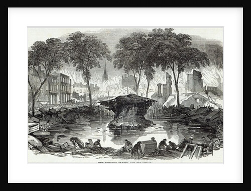 The Bowling-green and Broadway, New York by English School