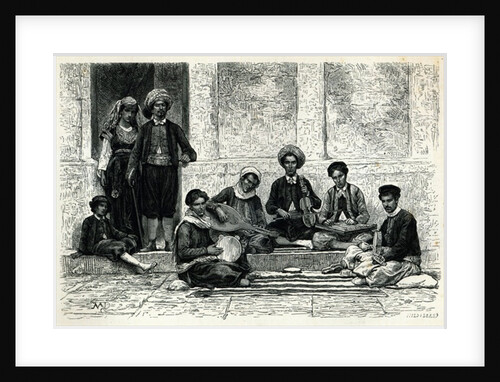 A Jewish Concert: Tlemcen by Henri Theophile Hildibrand