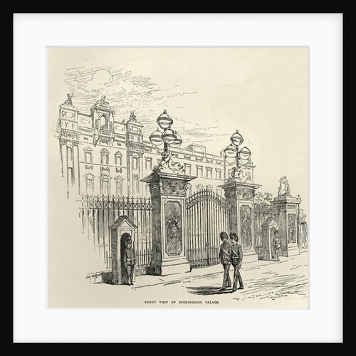 Front view of Buckingham Palace by English School