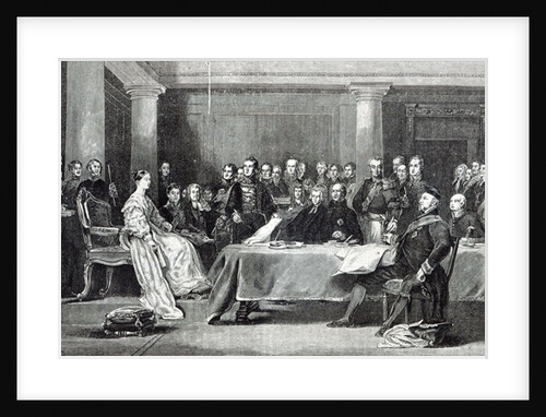 The Queen's First Council by David (after) Wilkie