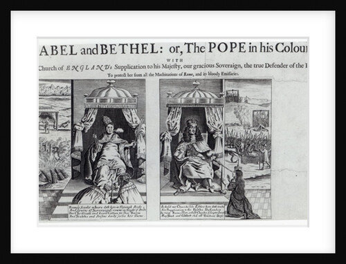 Babel and Bethel: or, the Pope in his Colours, 1679 by English School