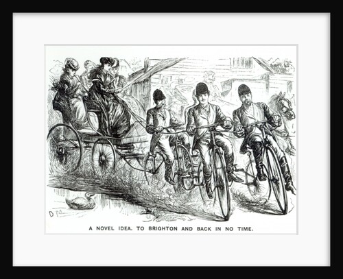 A New way to travel to Brighton, 1864 by English School