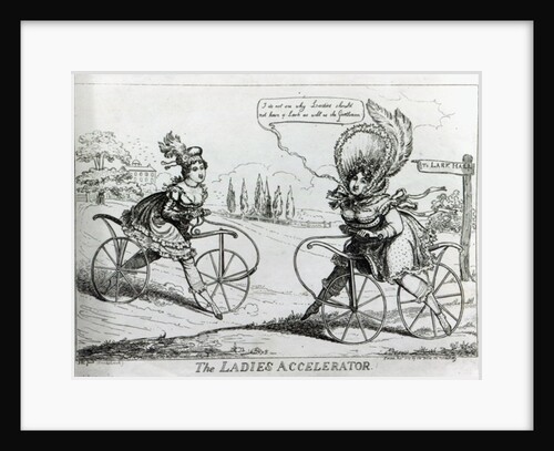 The Ladies Accelerator, 1819 by Isaac Robert Cruikshank