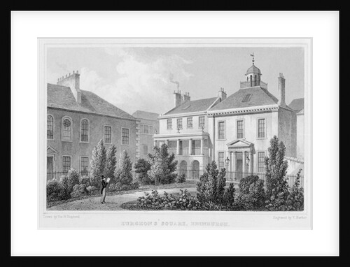 Houses on Surgeons' Square, Edinburgh by Thomas Hosmer Shepherd