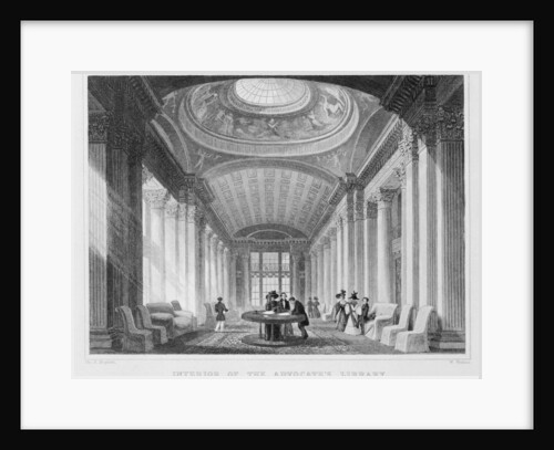 Interior of the Advocate's Library, Edinburgh by Thomas Hosmer (after) Shepherd