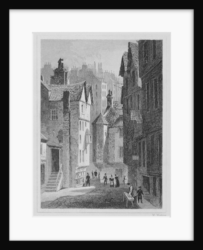 High School, Wynd, Edinburgh engraved by William Watkins, 1831 by Thomas Hosmer Shepherd