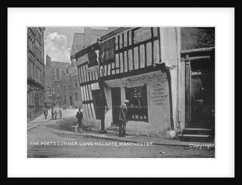 The Poet's Corner, Long Millgate, Manchester, c.1910 by English Photographer