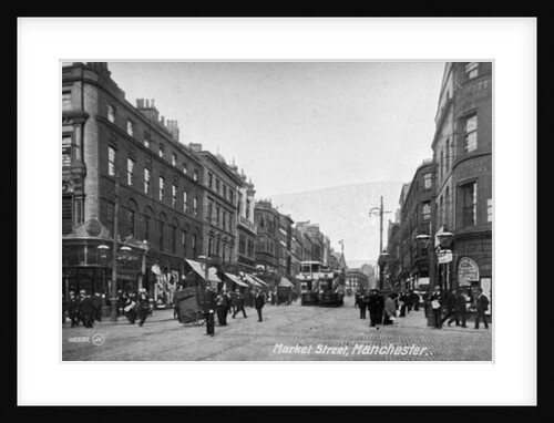 Market Street, Manchester, c.1910 by English Photographer