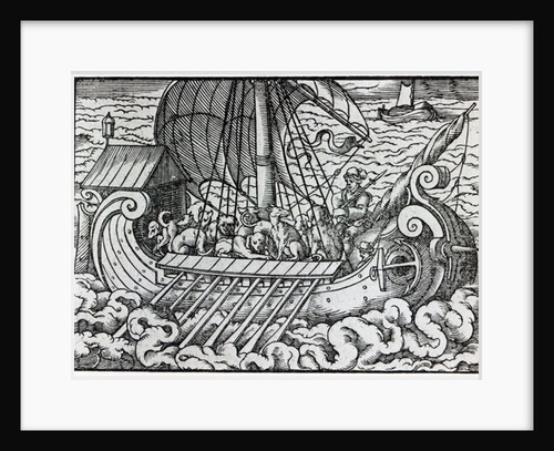 Viking Ship, 16th century by German School