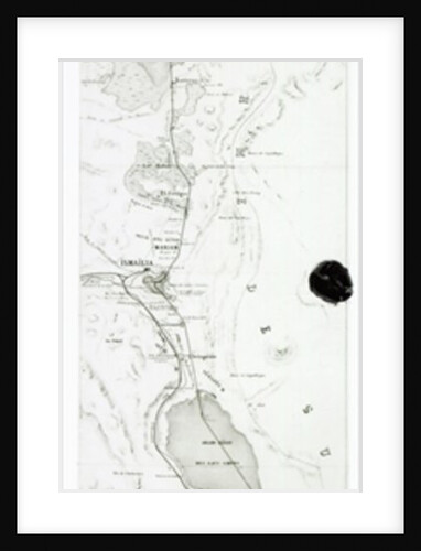 Map of the Suez Canal, c.1869 by French School