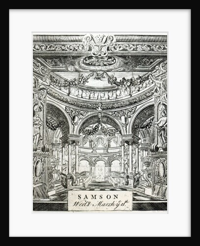 An Admission Ticket for Handel's oratorio 'Samson', on March 11th 1743 by English School