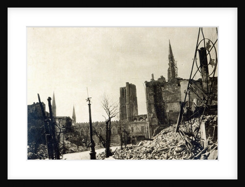 Ypres from Rue de Ville, June 1915 by English Photographer