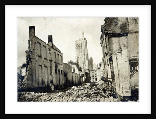 St. Jacob's Church, Ypres, June 1915 by English Photographer