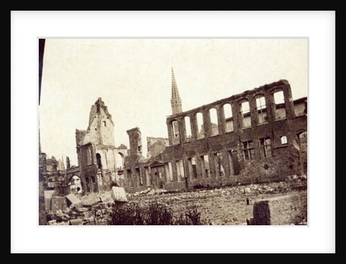 Ruins near the Powder Magazine, Ypres, June 1915 by English Photographer