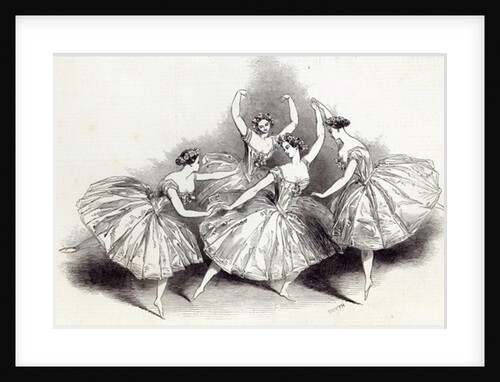 New Pas de Quatre, by Mdlles. Taglioni, C. Grisi, L. Grahn, and Cerito, at her Majesty's Theatre by English School