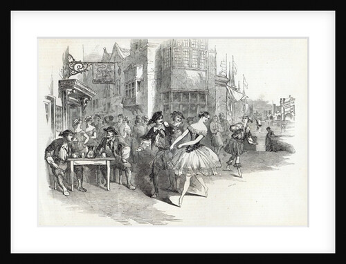 Scene from the new Ballet of 'The Wags of Wapping', at Drury-Lane Theatre by English School