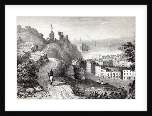 Hastings Castle from the Revd W. Wallinger's Plantation by Thomas (after) Ross