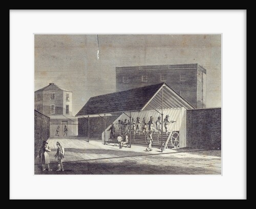 View of the Tread Mill for the Employment of Prisoners, erected at the House of Correction at Brixton, published by Gent. Mag., July 1822 by English School