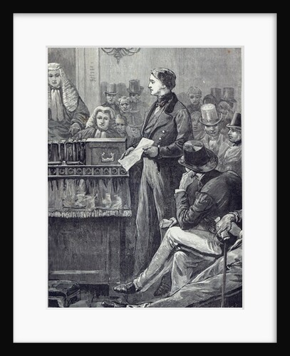 Mr Gladstone delivering his Maiden Speech in the House of Commons by English School