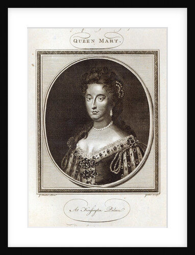 Queen Mary at Kensington Palace, engraved for Harrison's Edition of Rapin, published 8th January 1785 by Godfrey (after) Kneller