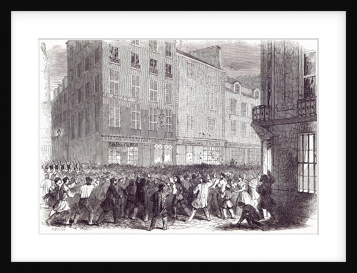 Bread Riot, in the Rue du Faubourg St. Antoine, at Paris by English School