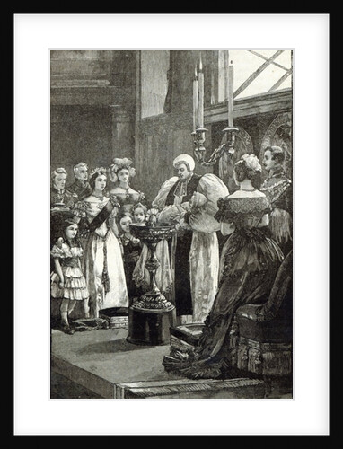 Christening of the Princess Louise in Buckingham Palace Chapel by English School