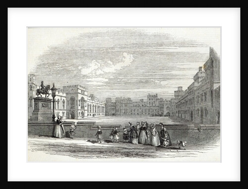 The Great Quadrangle, Windsor Castle by English School