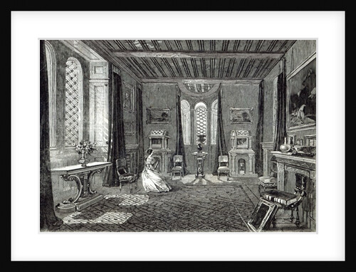 The Scarlet Drawing-room, Lansdown Tower by English School
