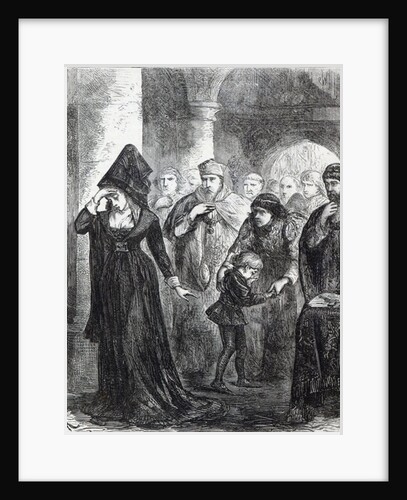 Parting of Queen Elizabeth Wydville and her Son, the Duke of York by English School