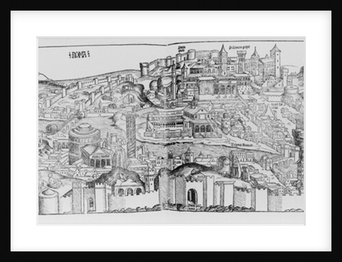 View of Rome, 1493 by German School