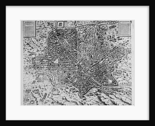 Map of Rome, 1579 by Mario Cartaro