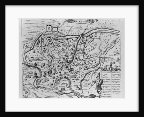Map of Ancient Rome by English School