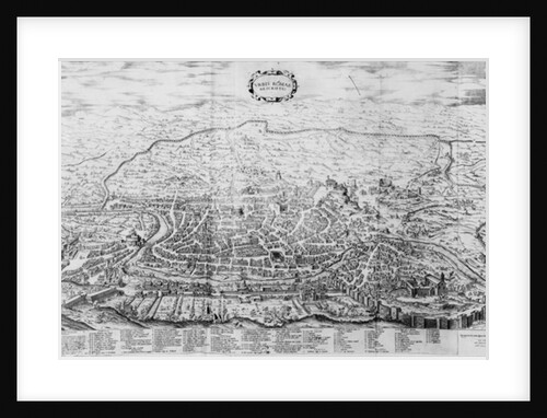 Map of Rome by Antonio Lafreri