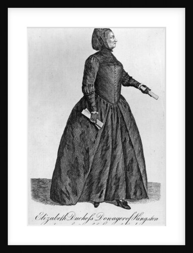 Elizabeth Chudleigh, Countess of Bristol and Duchess of Kingston, 1776 by English School