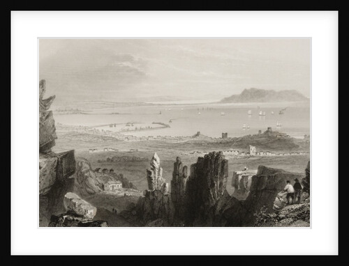 Dublin Bay from Kingstown Quarries by William Henry (after) Bartlett