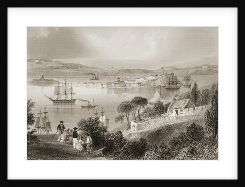 The Cove of Cork, County Cork, Ireland by William Henry Bartlett