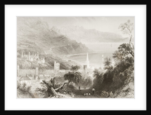 Glenarm, County Antrim, Northern Ireland by William Henry (after) Bartlett