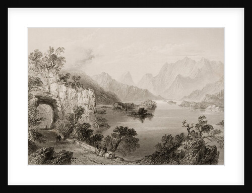 The Upper Lake at Killarney, County Killarney, Ireland by William Henry Bartlett