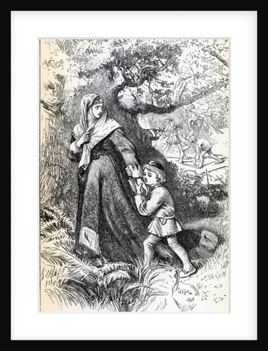 Escape of Queen Margaret by English School