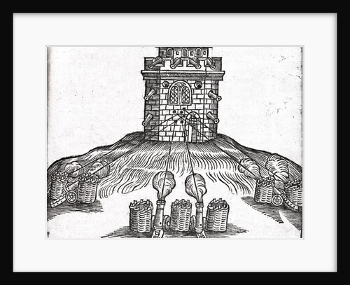 Illustration of siege warfare by English School