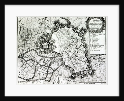 Plan of Lisle, 1736 by Thomas Lediard