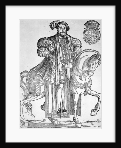 King Henry VIII on horseback by English School