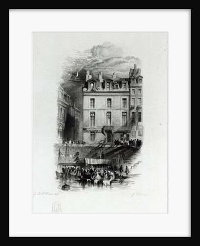 Napoleon's Lodgings on the Quai Conti, 1834-36 by Joseph Mallord William Turner