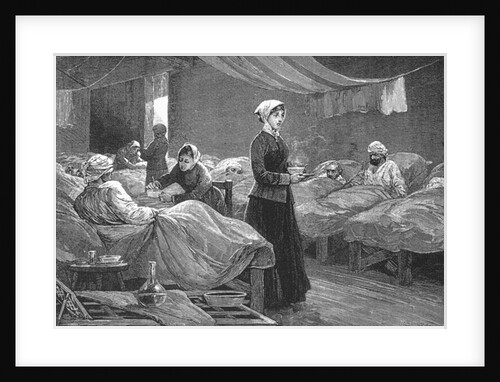 Miss Nightingale in the Barrack Hospital at Scutari, c.1880 by English School
