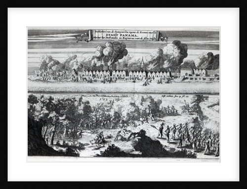 Battle between the Buccaneers and the Spaniards during the attack on Panama in 1671, 1678 by Dutch School