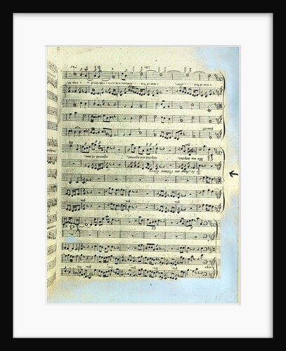 A page from one of the only two copies known to exist of the first printing of Handel's Messiah in London by English School