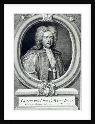 William Croft, engraved by George Vertue by Thomas (after) Murray