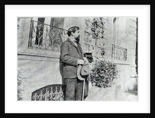 Claude Debussy in his garden by French Photographer