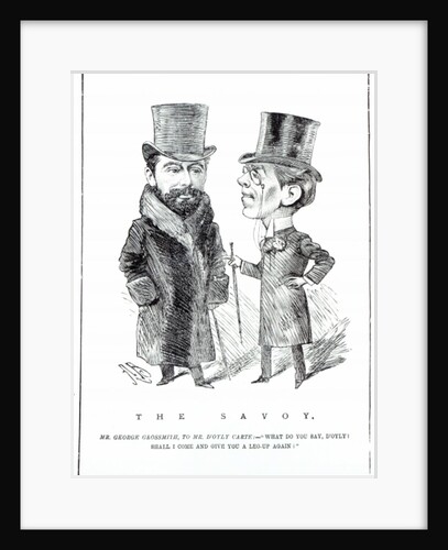 George Grossmith Jnr. and Richard D'Oyly Carte at 'The Savoy' by English School